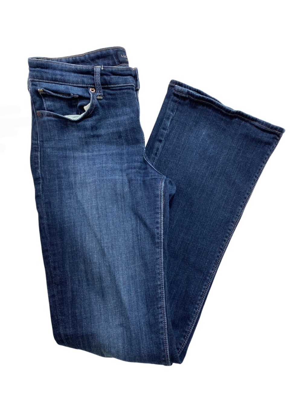 Lucky Brand Stella Boot Mid Rise Bootcut Jeans 8/29L Dark Wash
